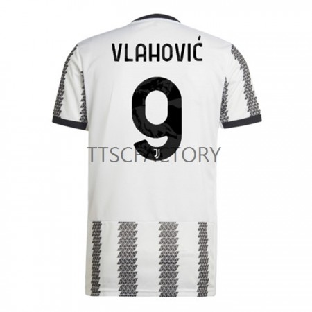 Koszulka Juventus Vlahovic 9 Domowe Stroje Piłkarskie 2022/23 Krótki Rękaw